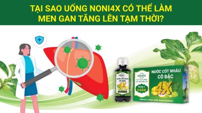 TẠI SAO UỐNG NONI4X CÓ THỂ LÀM MEN GAN TĂNG LÊN TẠM THỜI?