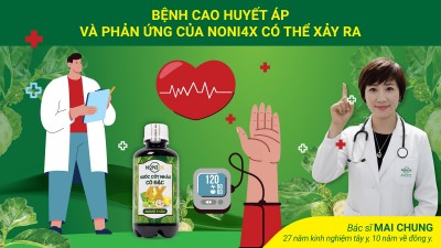 Bệnh CAO HUYẾT ÁP và phản ứng của Noni4x có thể xảy ra