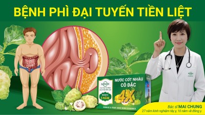 Bệnh PHÌ ĐẠI TUYẾN TIỀN LIỆT và phản ứng của Noni4x có thể xảy ra