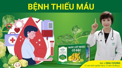 Bệnh THIẾU MÁU và phản ứng của Noni4x có thể xảy ra