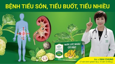 Tiểu són, tiểu buốt, tiểu nhiều và phản ứng của Noni4x có thể xảy ra