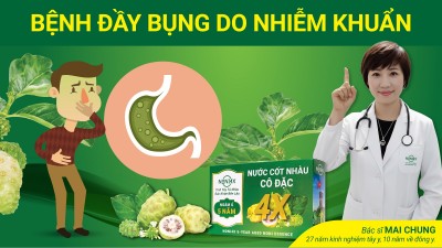 Đầy bụng do nhiễm khuẩn và phản ứng của Noni4x có thể xảy ra