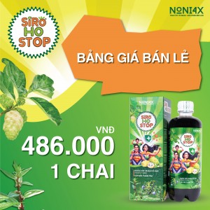 Siro Ho Stop hỗ trợ giảm ho, bảo vệ hệ hô hấp - 1 chai 500ml