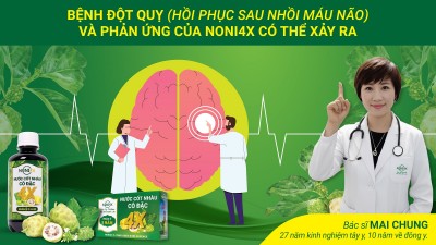 Bệnh ĐỘT QUỴ và phản ứng của Noni4x có thể xảy ra
