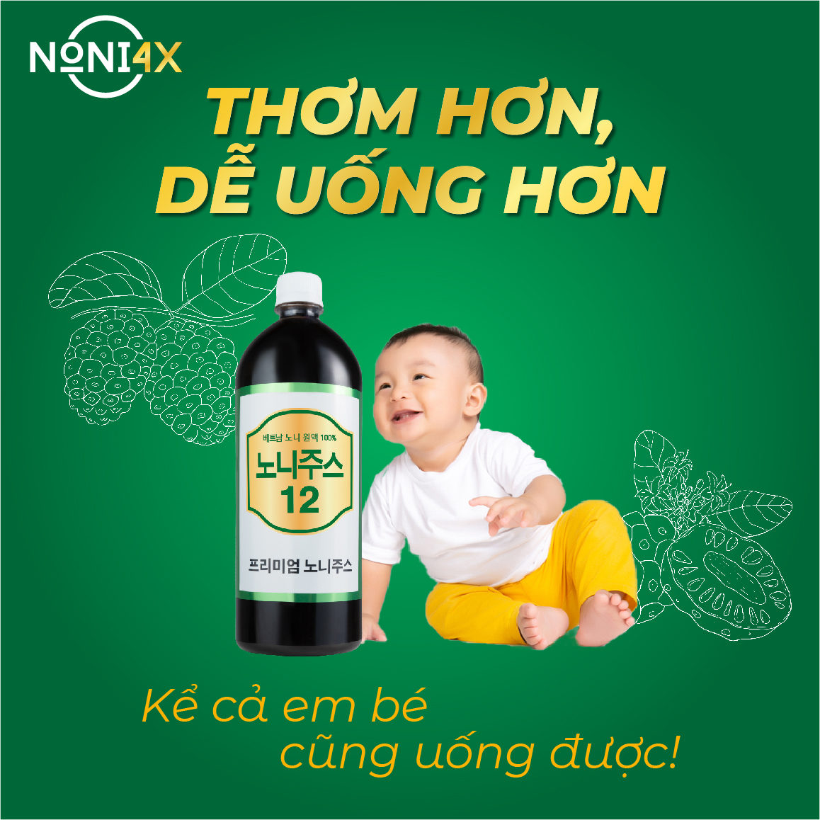 NƯỚC CỐT NHÀU CÔ ĐẶC 4X