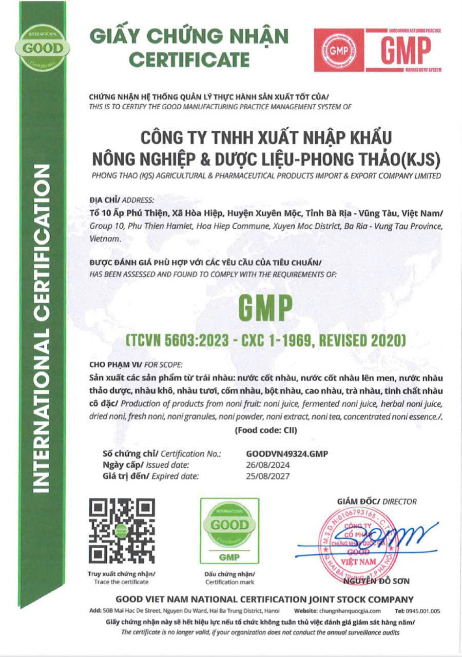 Quy trình sản xuất khép kín, sản phẩm được kiểm tra kỹ càng, đầy đủ tem, mã vạch truy xuất nguồn gốc, hoàn thiện tốt nhất trước khi đến tay khách hàng