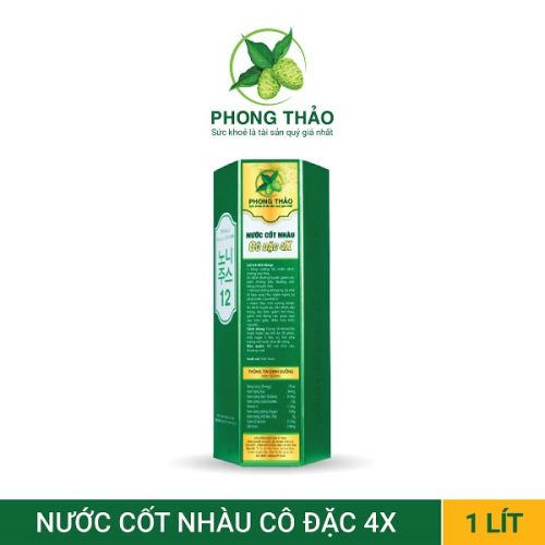 NƯỚC CỐT NHÀU CÔ ĐẶC 4X - CHAI 1 LÍT