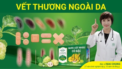 Vết thương ngoài da và phản ứng của Noni4x có thể xảy ra