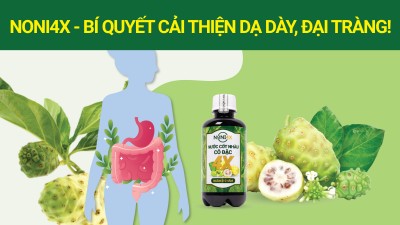Tại Sao NONI4X Hỗ Trợ Tốt Cho Bệnh Bao Tử – Trào Ngược – Đại Tràng?