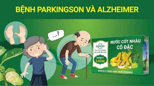Parkinson & Alzheimer và phản ứng tích cực của Noni4x