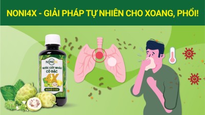 TẠI SAO NONI4X LẠI HỖ TRỢ HIỆU QUẢ CHO BỆNH VIÊM XOANG, PHỔI